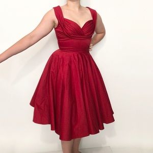 Trashy Diva Red Honey pin up dress
